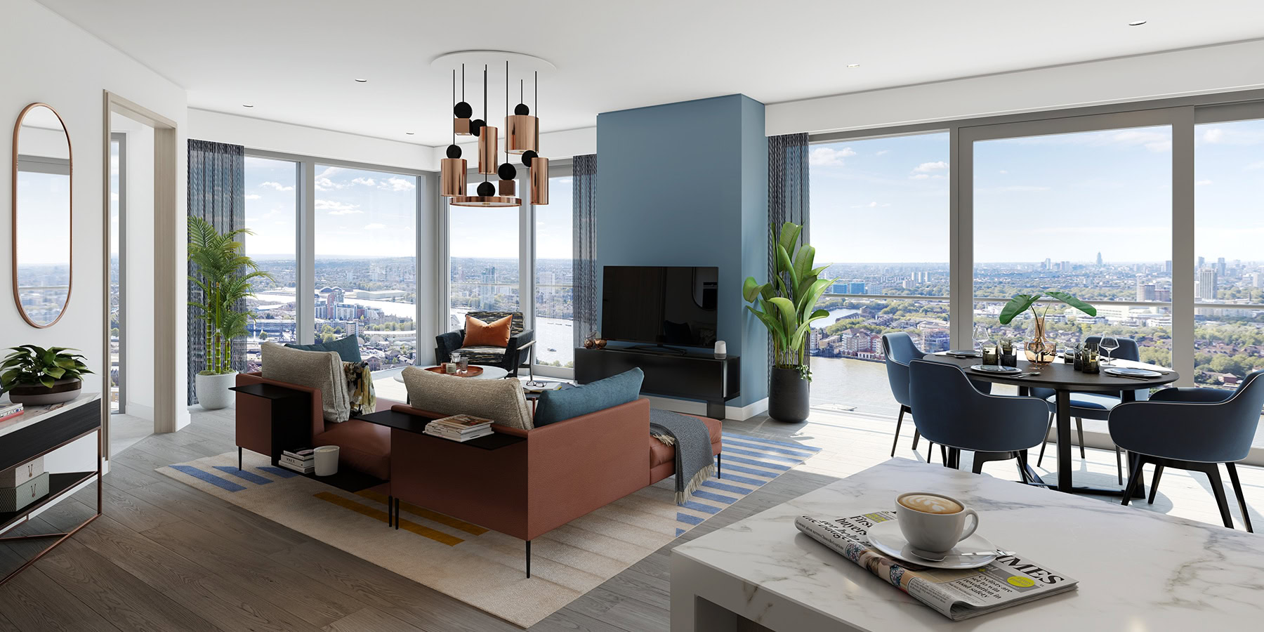 Two bedroom at aspen canary wharf